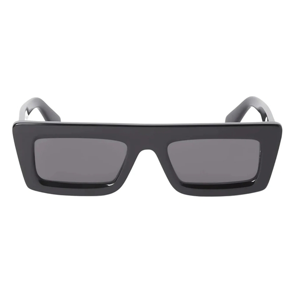 Off-White Matte Black Rectangular Sunglasses